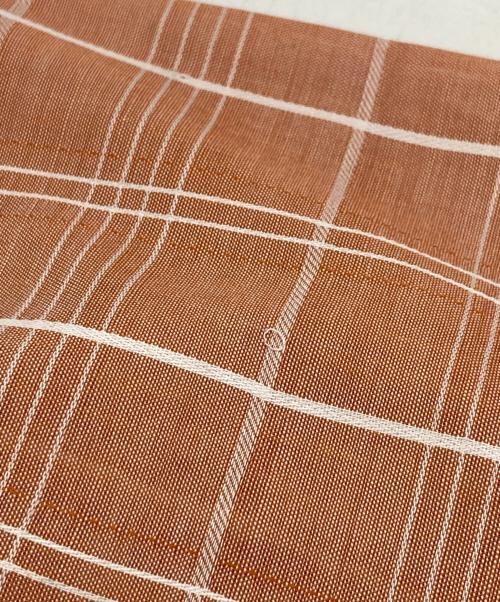 Sears（シアーズ）Sears (シアーズ) 襟芯チェックシャツ ベージュ サイズ:15 M 15-1/2の古着・服飾アイテム