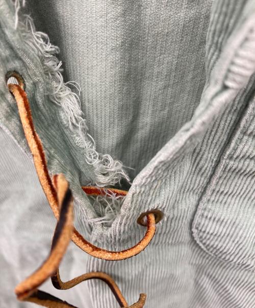 Dunbrooke（ダンブルック）Dunbrooke (ダンブルック) レースアップコーデュロイシャツ ベージュ サイズ:Ｍの古着・服飾アイテム