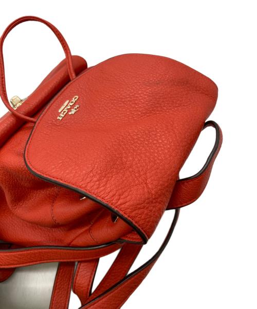 COACH（コーチ）COACH (コーチ) ターンロックリュック レッドの古着・服飾アイテム