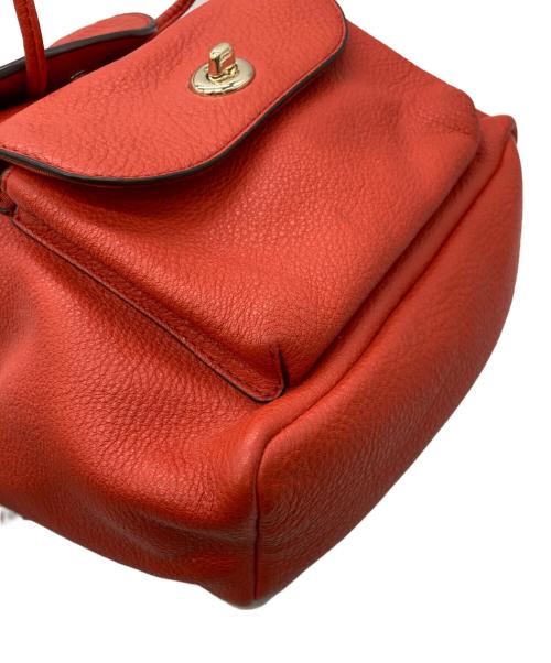 COACH（コーチ）COACH (コーチ) ターンロックリュック レッドの古着・服飾アイテム