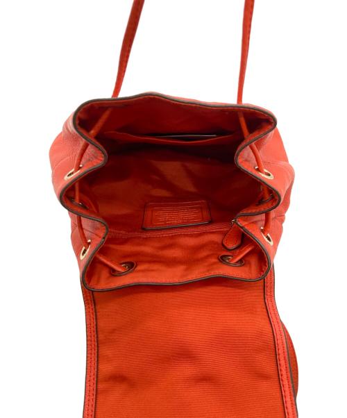 COACH（コーチ）COACH (コーチ) ターンロックリュック レッドの古着・服飾アイテム