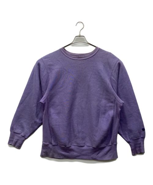 Champion（チャンピオン）Champion (チャンピオン) 後染リバースウィーブスウェット パープル サイズ:LARGEの古着・服飾アイテム