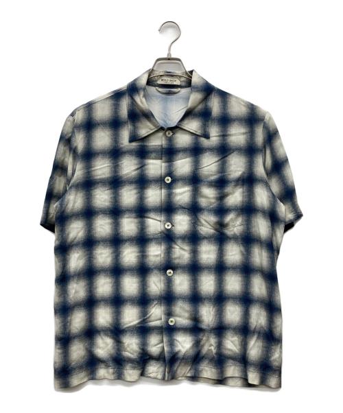 ROLD SKOV（ロードスコフ）ROLD SKOV (ロードスコフ) オンブレチェックシャツ ホワイト×ネイビー サイズ:XSの古着・服飾アイテム