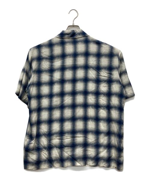 ROLD SKOV（ロードスコフ）ROLD SKOV (ロードスコフ) オンブレチェックシャツ ホワイト×ネイビー サイズ:XSの古着・服飾アイテム