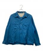 Searsシアーズ）の古着「60s ウール開襟シャツ」｜ネイビー