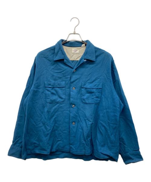 Sears（シアーズ）Sears (シアーズ) 60s ウール開襟シャツ ネイビー サイズ:17-XL-17 1/2の古着・服飾アイテム