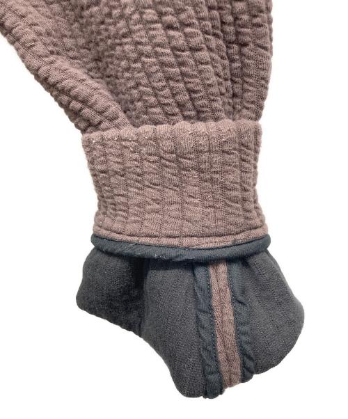 MATSUFUJI（マツフジ）MATSUFUJI (マツフジ) STRIPE JACQUARD STAND COLLAR JACKET ブラウン サイズ:3の古着・服飾アイテム