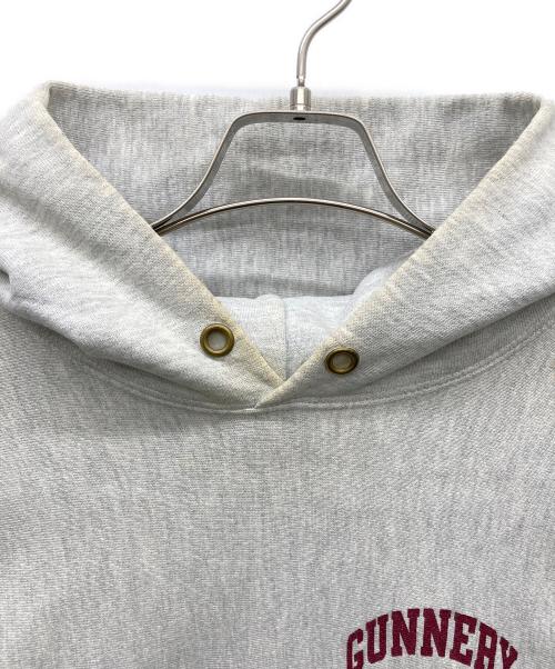 Champion REVERSE WEAVE（チャンピオン リバース ウィーブ）Champion REVERSE WEAVE (チャンピオン リバース ウィーブ) 両面プリントリバースウィーブパーカー グレー サイズ:X-LARGEの古着・服飾アイテム