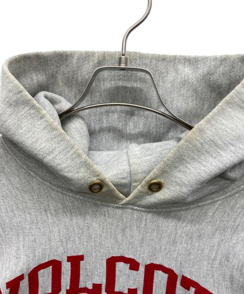 Champion（チャンピオン）Champion (チャンピオン) 三段両面プリントリバースウィーブパーカー グレー サイズ:LARGEの古着・服飾アイテム