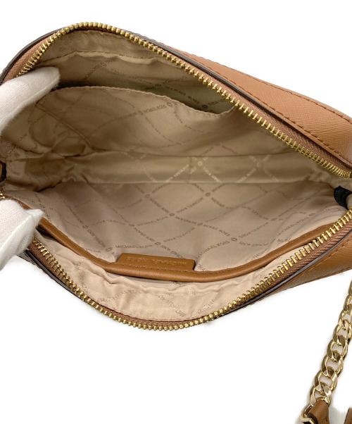 MICHAEL KORS（マイケル・コース）MICHAEL KORS (マイケル・コース) MKモノグラムショルダーバッグ ベージュの古着・服飾アイテム