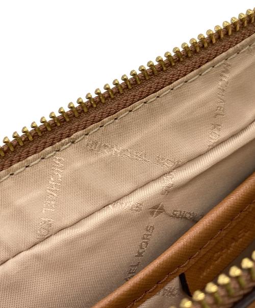 MICHAEL KORS（マイケル・コース）MICHAEL KORS (マイケル・コース) MKモノグラムショルダーバッグ ベージュの古着・服飾アイテム