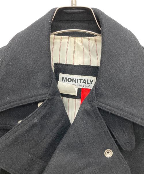 MONITALY（モニタリー）MONITALY (モニタリー) Pコート ブラック サイズ:MEDIUMの古着・服飾アイテム