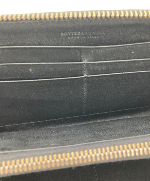 BOTTEGA VENETA（ボッテガベネタ）BOTTEGA VENETA (ボッテガベネタ) ラウンドファスナー財布 ブラックの古着・服飾アイテム