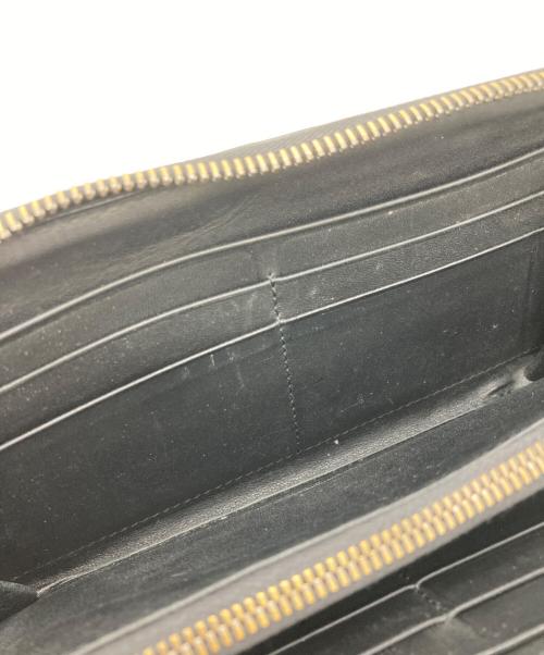 BOTTEGA VENETA（ボッテガベネタ）BOTTEGA VENETA (ボッテガベネタ) ラウンドファスナー財布 ブラックの古着・服飾アイテム