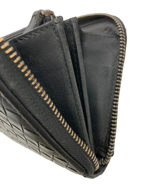 BOTTEGA VENETA（ボッテガベネタ）BOTTEGA VENETA (ボッテガベネタ) ラウンドファスナー財布 ブラックの古着・服飾アイテム