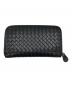 BOTTEGA VENETA (ボッテガベネタ) ラウンドファスナー財布 ブラック：12000円