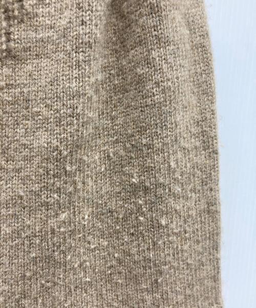 UNFIL（アンフィル）UNFIL (アンフィル) キャメル ニット ワイド パンツ ブラウン サイズ:Sの古着・服飾アイテム