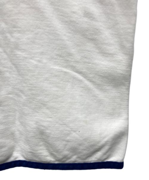 JANTZEN（ジャンセン）JANTZEN (ジャンセン) 半袖ジップスウェット ホワイト サイズ:Mの古着・服飾アイテム