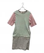 MARNIマルニ）の古着「ボーダーワンピース COMMESSA」｜ベージュ