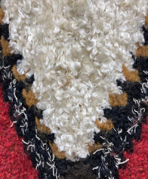 YOSHIYUKI KONISHI（ヨシユキコニシ）YOSHIYUKI KONISHI (ヨシユキコニシ) 総柄ニット レッド サイズ:なしの古着・服飾アイテム