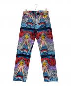 LEVI'Sリーバイス）の古着「1955モデルバナーペイントデニムパンツ」｜マルチカラー