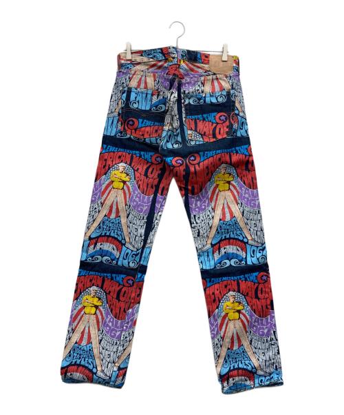LEVI'S（リーバイス）LEVI'S (リーバイス) 1955モデルバナーペイントデニムパンツ マルチカラー サイズ:W34 L36の古着・服飾アイテム