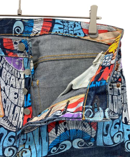 LEVI'S（リーバイス）LEVI'S (リーバイス) 1955モデルバナーペイントデニムパンツ マルチカラー サイズ:W34 L36の古着・服飾アイテム