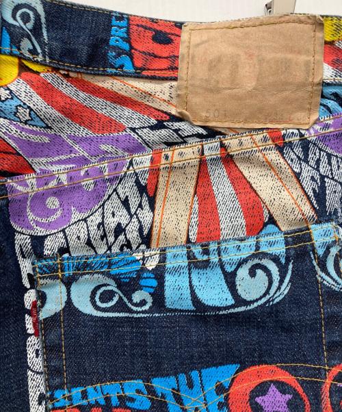 LEVI'S（リーバイス）LEVI'S (リーバイス) 1955モデルバナーペイントデニムパンツ マルチカラー サイズ:W34 L36の古着・服飾アイテム