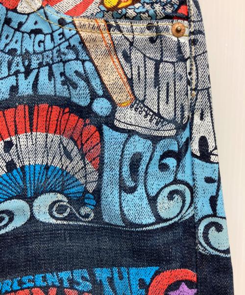 LEVI'S（リーバイス）LEVI'S (リーバイス) 1955モデルバナーペイントデニムパンツ マルチカラー サイズ:W34 L36の古着・服飾アイテム