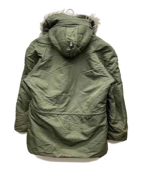 ALPHA（アルファ）ALPHA (アルファ) N-3Bタイプコート カーキ サイズ:LARGEの古着・服飾アイテム