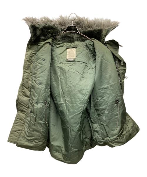 ALPHA（アルファ）ALPHA (アルファ) N-3Bタイプコート カーキ サイズ:LARGEの古着・服飾アイテム