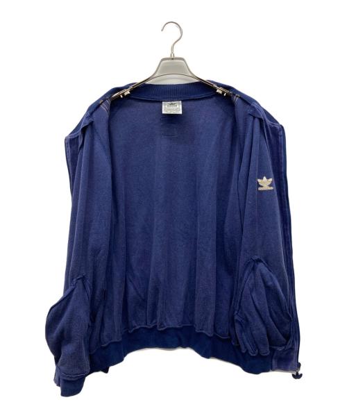 adidas（アディダス）adidas (アディダス) 刺繍トレフォイルロゴトラックジャケット パープル サイズ:Lの古着・服飾アイテム