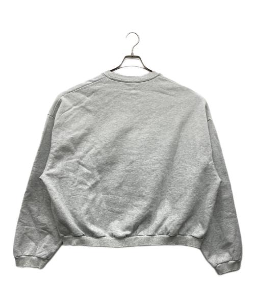ALEXANDER WANG（アレキサンダー・ワン）ALEXANDER WANG (アレキサンダー・ワン) Logo Oversized Cotton Terry Sweatshirt グレー サイズ:Lの古着・服飾アイテム