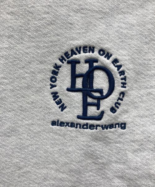 ALEXANDER WANG（アレキサンダー・ワン）ALEXANDER WANG (アレキサンダー・ワン) Logo Oversized Cotton Terry Sweatshirt グレー サイズ:Lの古着・服飾アイテム