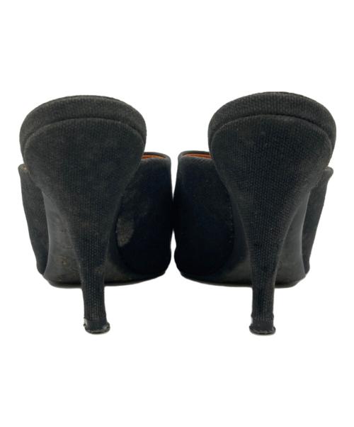 CHANEL（シャネル）CHANEL (シャネル) オープントゥーサンダル ブラック サイズ:36Cの古着・服飾アイテム