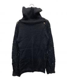 ELISABETTA FRANCHI（エリザベッタフランキ）の古着「薄手ニット」｜ブラック