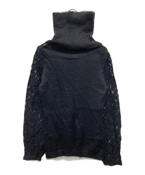 ELISABETTA FRANCHI（エリザベッタフランキ）ELISABETTA FRANCHI (エリザベッタフランキ) 薄手ニット ブラック サイズ:38の古着・服飾アイテム