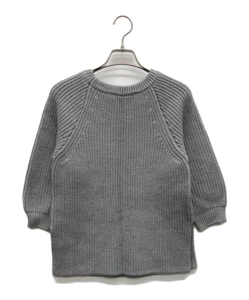 ELISABETTA FRANCHI（エリザベッタフランキ）ELISABETTA FRANCHI (エリザベッタフランキ) 厚手ニット グレー サイズ:40の古着・服飾アイテム