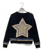 ELISABETTA FRANCHIエリザベッタフランキ）の古着「薄手ニット」｜ブラック