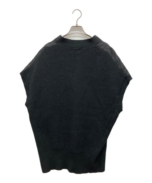 siro de labonte（シロ デ ボランテ）siro de labonte (シロ デ ボランテ) 異素材 ドッキングベスト ブラック サイズ:Mの古着・服飾アイテム