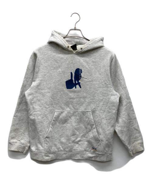 stussy（ステューシー）stussy (ステューシー) パーカー グレー サイズ:Smallの古着・服飾アイテム