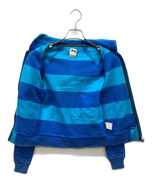 stussy（ステューシー）stussy (ステューシー) ジップパーカー スカイブルー サイズ:XSの古着・服飾アイテム