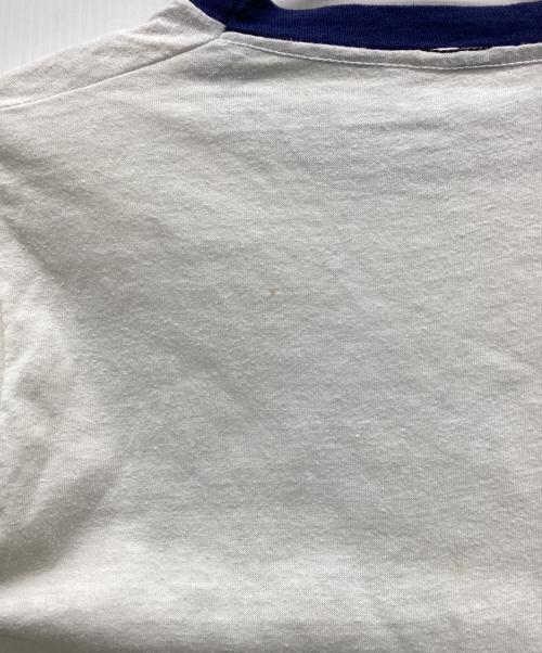 USED（ユーズド）USED (ユーズド) リンガーTシャツ ホワイト サイズ:不明の古着・服飾アイテム