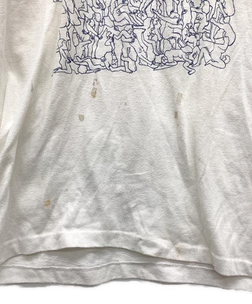 USED（ユーズド）USED (ユーズド) リンガーTシャツ ホワイト サイズ:不明の古着・服飾アイテム