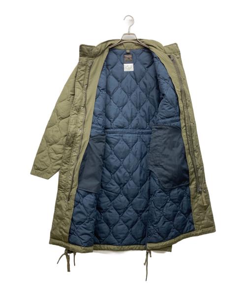 TAION（タイオン）TAION (タイオン) ミリタリー フライフロント ダウンコート カーキ サイズ:ASIA Lの古着・服飾アイテム