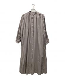 YANUK（ヤヌーク）の古着「シャツワンピース」｜グレージュ