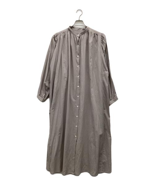 YANUK（ヤヌーク）YANUK (ヤヌーク) シャツワンピース グレージュ サイズ:Fの古着・服飾アイテム