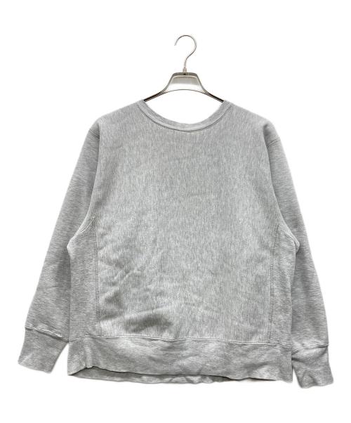 Champion（チャンピオン）Champion (チャンピオン) 三段中抜きカプセルアーチプリント リバースウィーブスウェット グレー サイズ:LARGEの古着・服飾アイテム