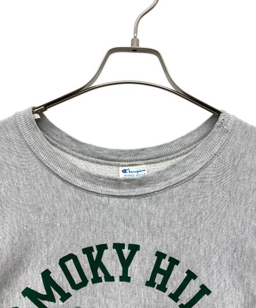 Champion（チャンピオン）Champion (チャンピオン) 三段中抜きカプセルアーチプリント リバースウィーブスウェット グレー サイズ:LARGEの古着・服飾アイテム