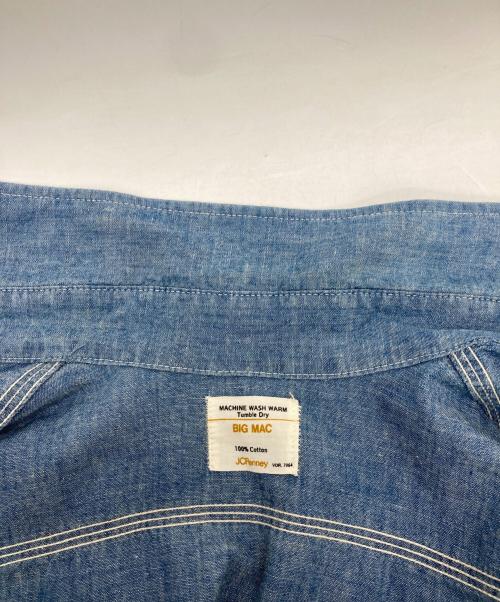 big mac（ビッグマック）BIG MAC (ビッグマック) 70s シャンブレーシャツ インディゴ サイズ:不明の古着・服飾アイテム